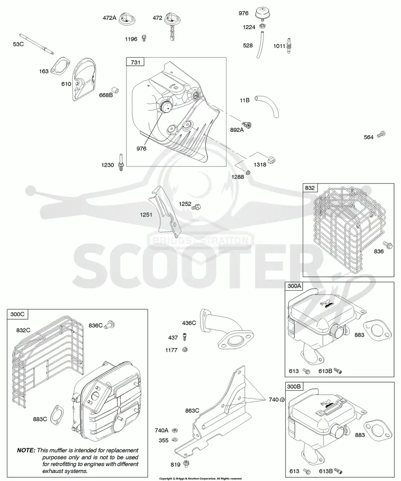 Blower Housing/Shrouds, Exhaust System