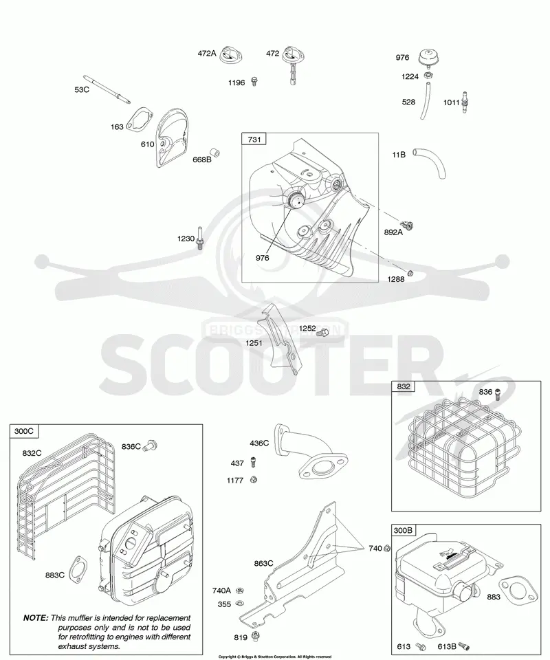 Blower Housing/Shrouds, Exhaust System