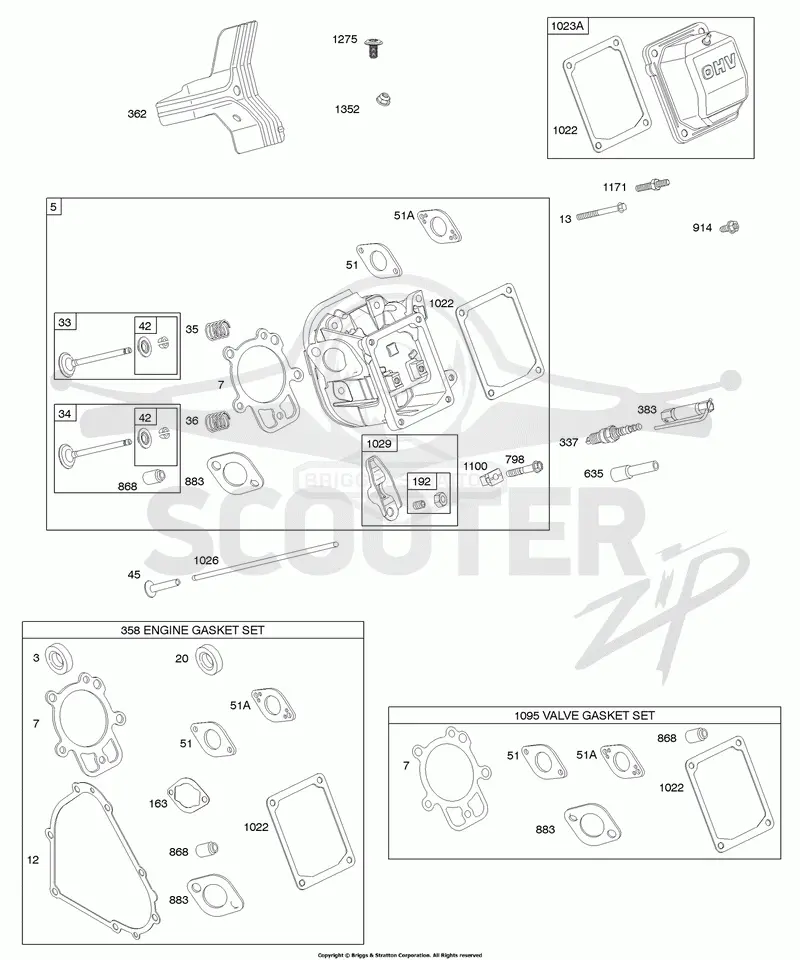 Cylinder Head, Gasket Set - Engine, Gasket Set - Valve, Valves