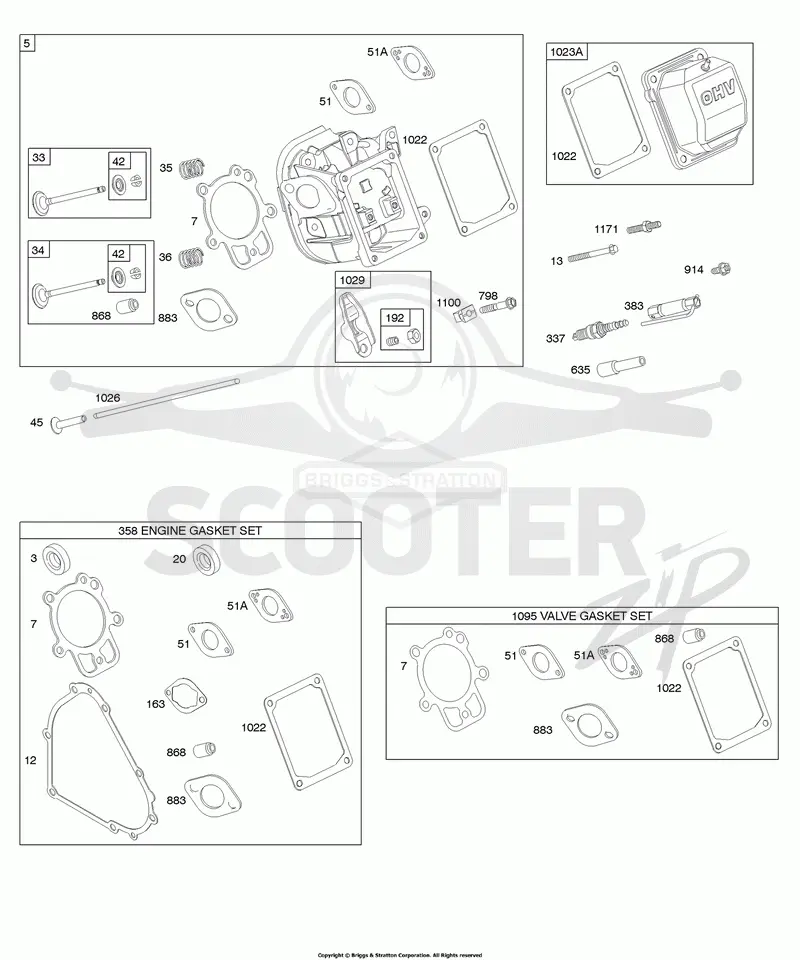 Cylinder Head, Gasket Set - Engine, Gasket Set - Valve, Valves