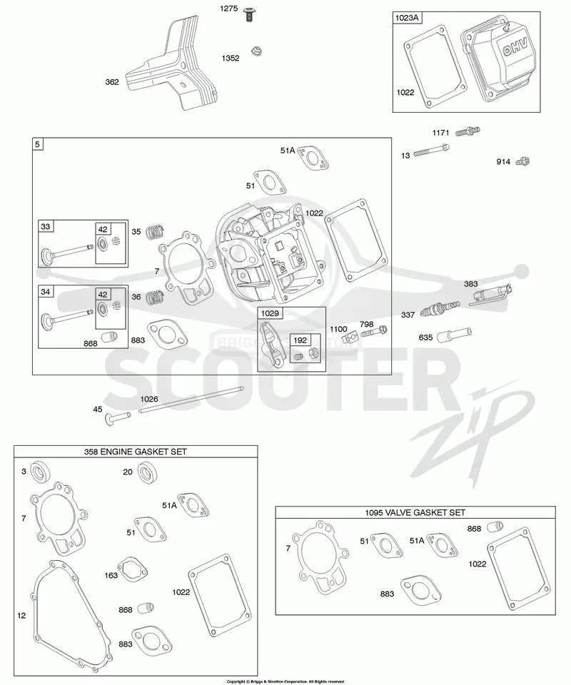 Cylinder Head, Gasket Set - Engine, Gasket Set - Valve, Valves