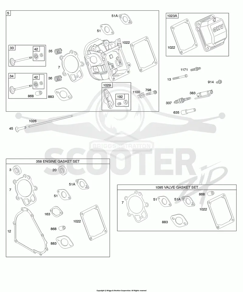 Cylinder Head, Gasket Set - Engine, Gasket Set - Valve, Valves