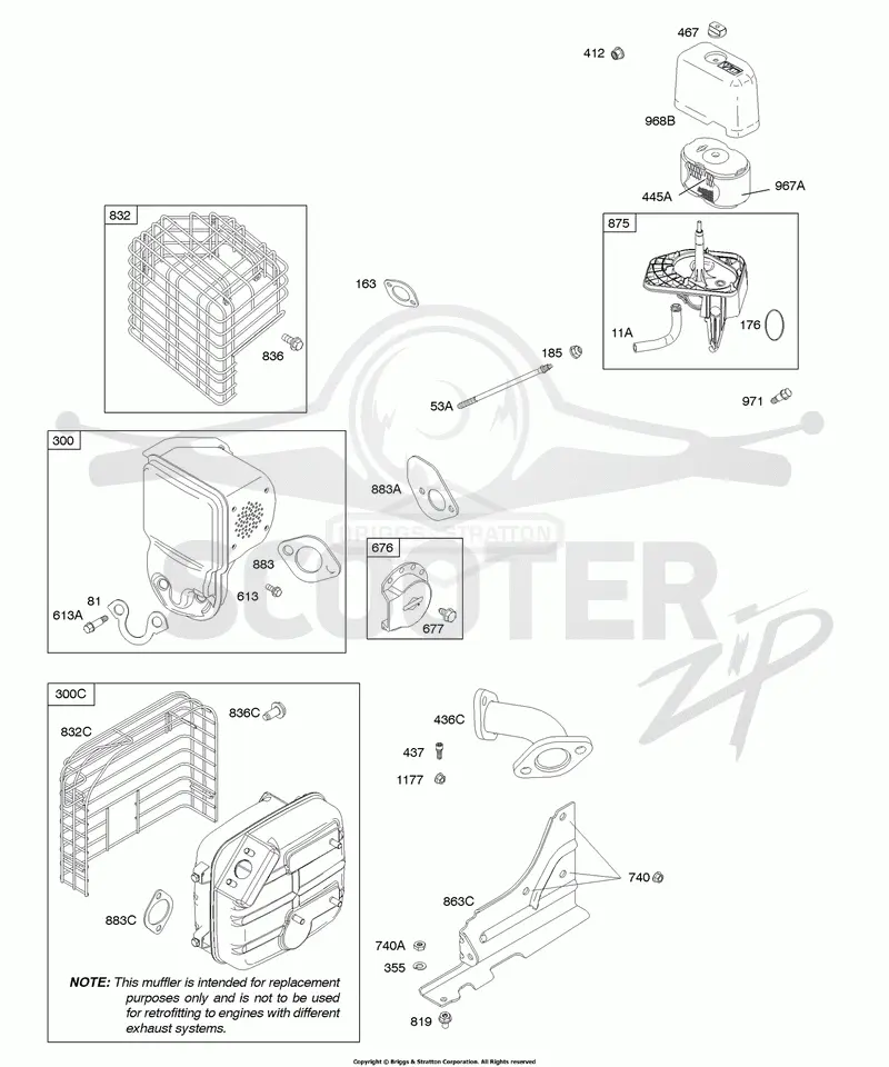 Air Cleaner, Exhaust System