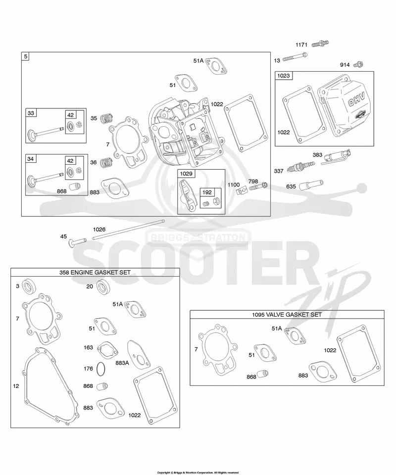 Cylinder Head, Gasket Set - Engine, Gasket Set - Valve, Valves