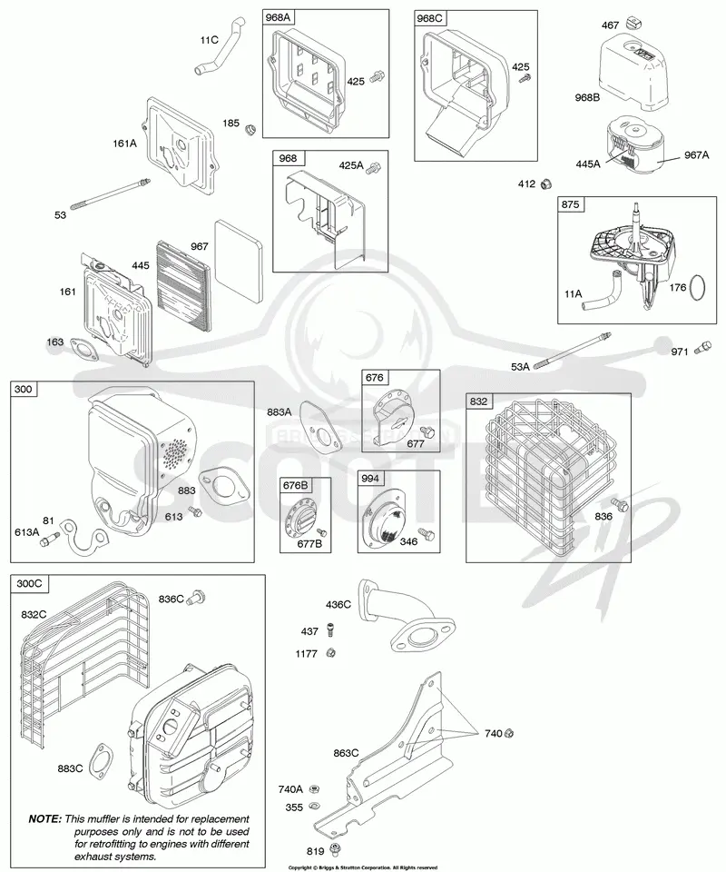 Air Cleaner, Exhaust System