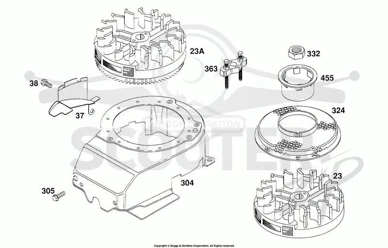 Blower Hsg, Flywheels