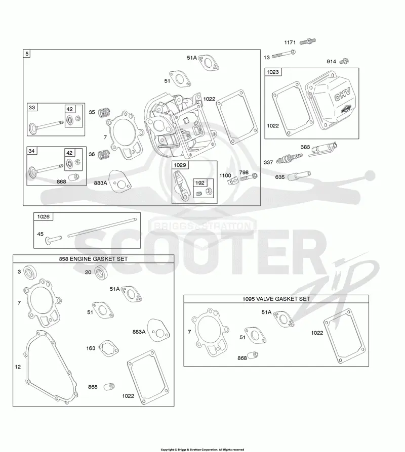 Cylinder Head, Gasket Set - Engine, Gasket Set - Valve, Valves