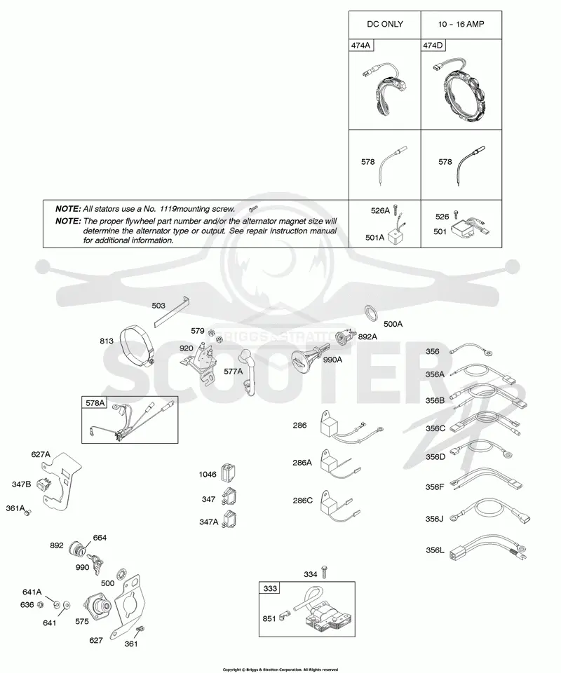 Alternator, Ignition