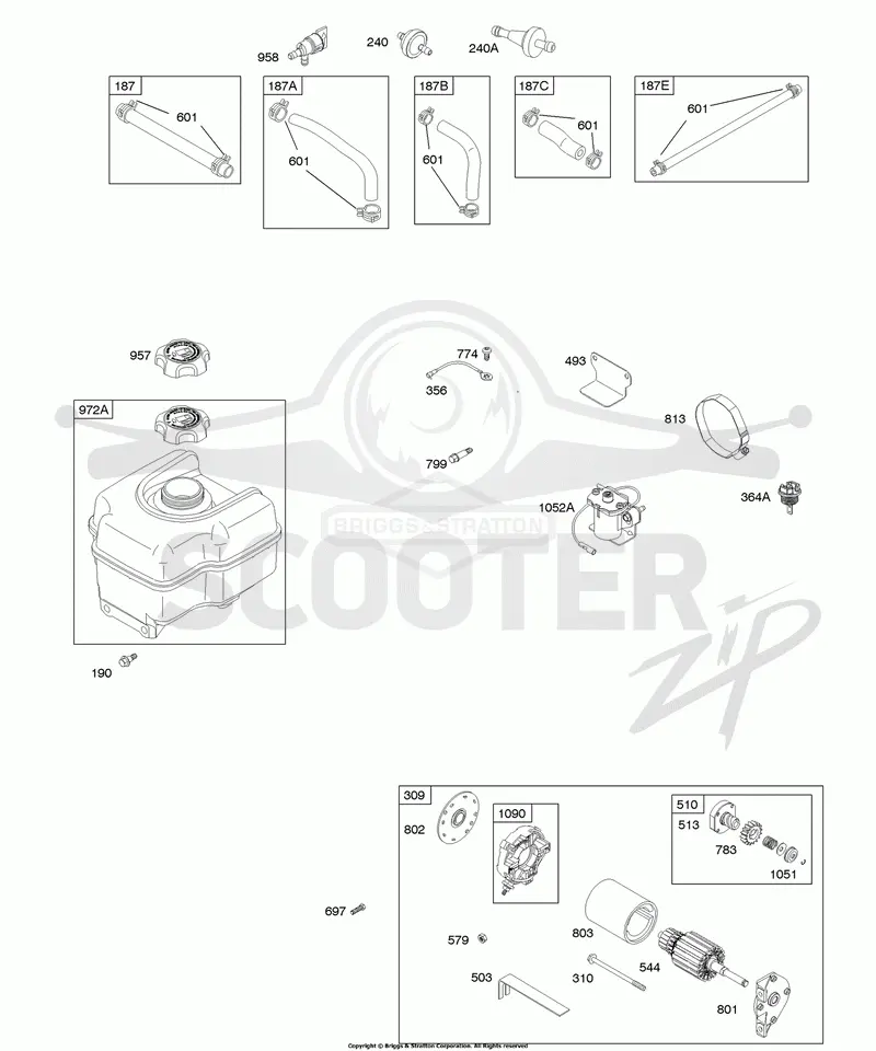 Electric Starter, Fuel Supply