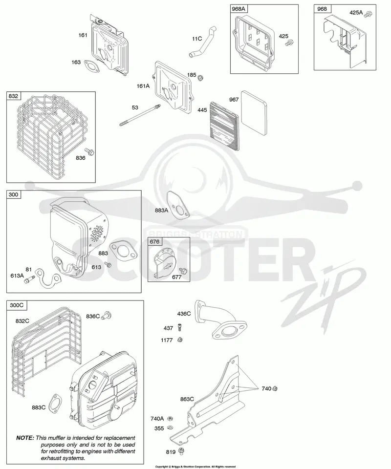 Air Cleaner, Exhaust System