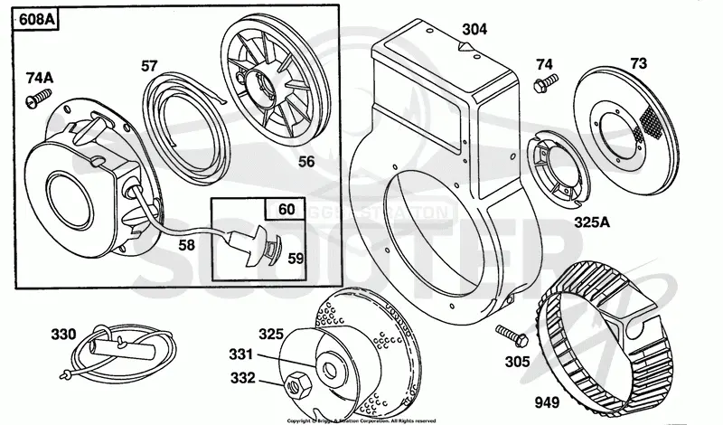 Blower Housing,Bolted Rewind