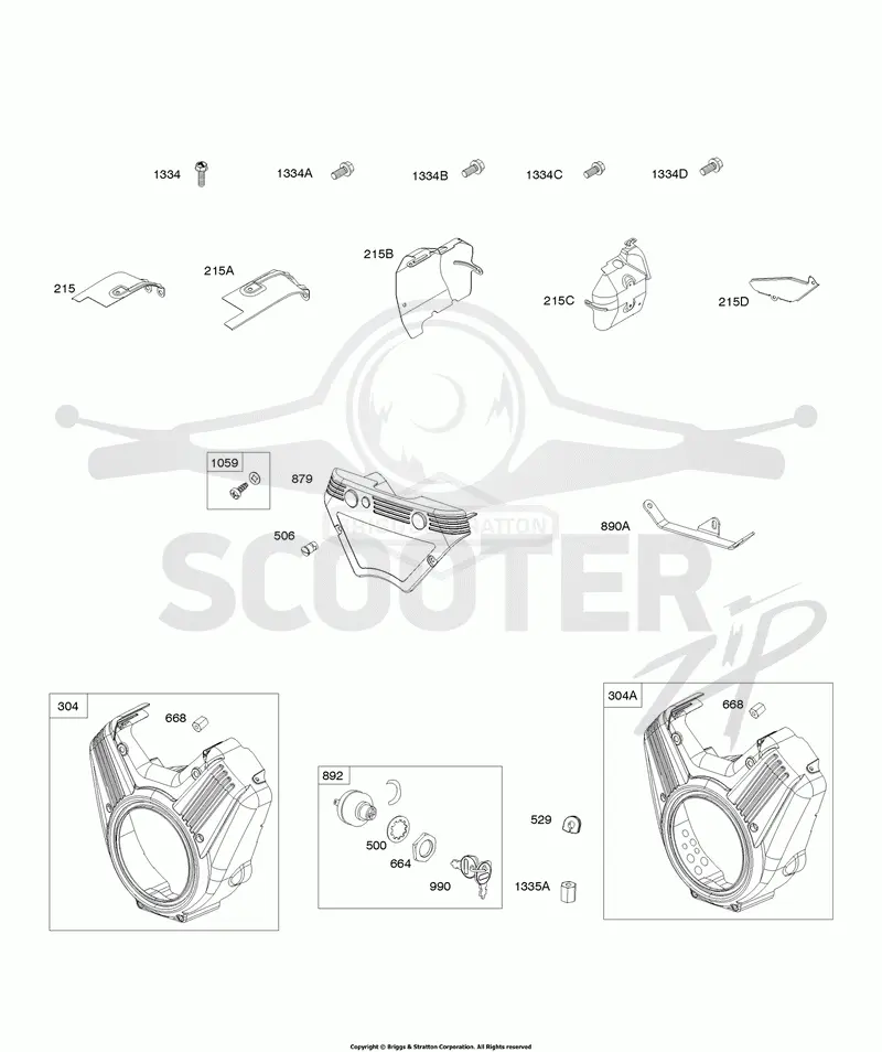 Air Guides, Blower Housings, Ignition Switch