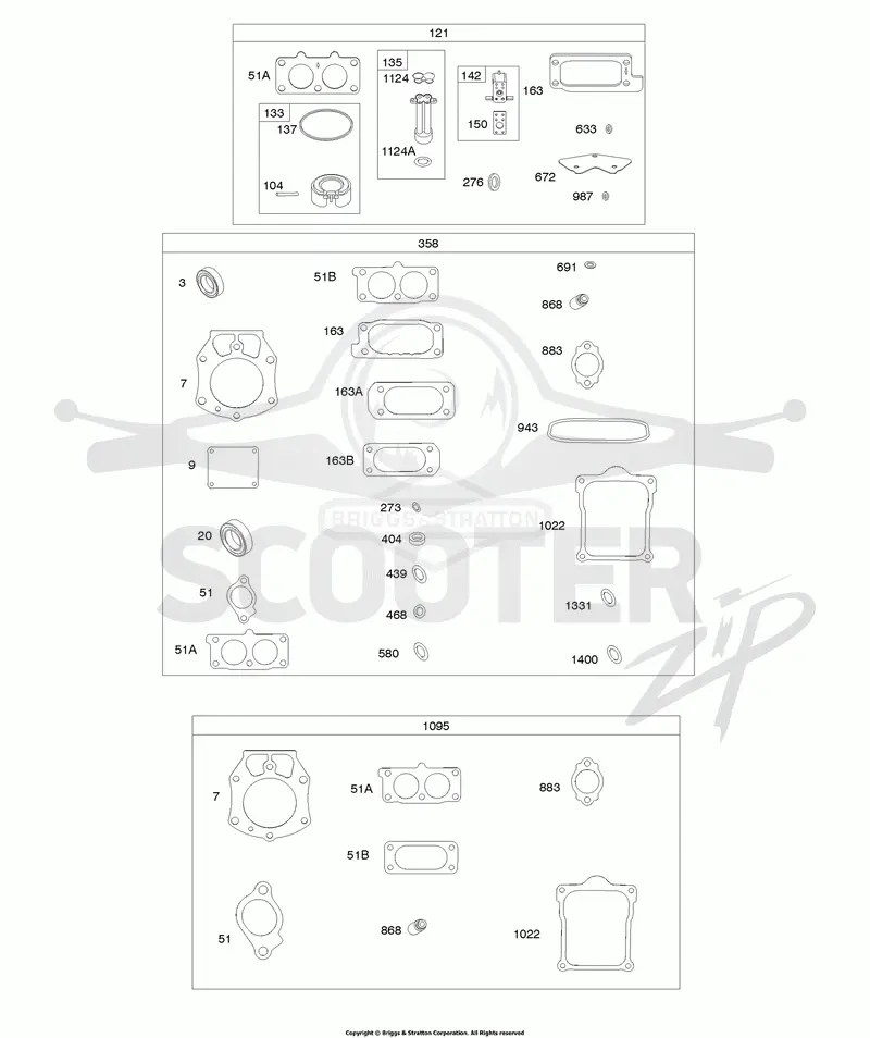 Carburetor Overhaul Kit, Engine/Valve Gasket Sets