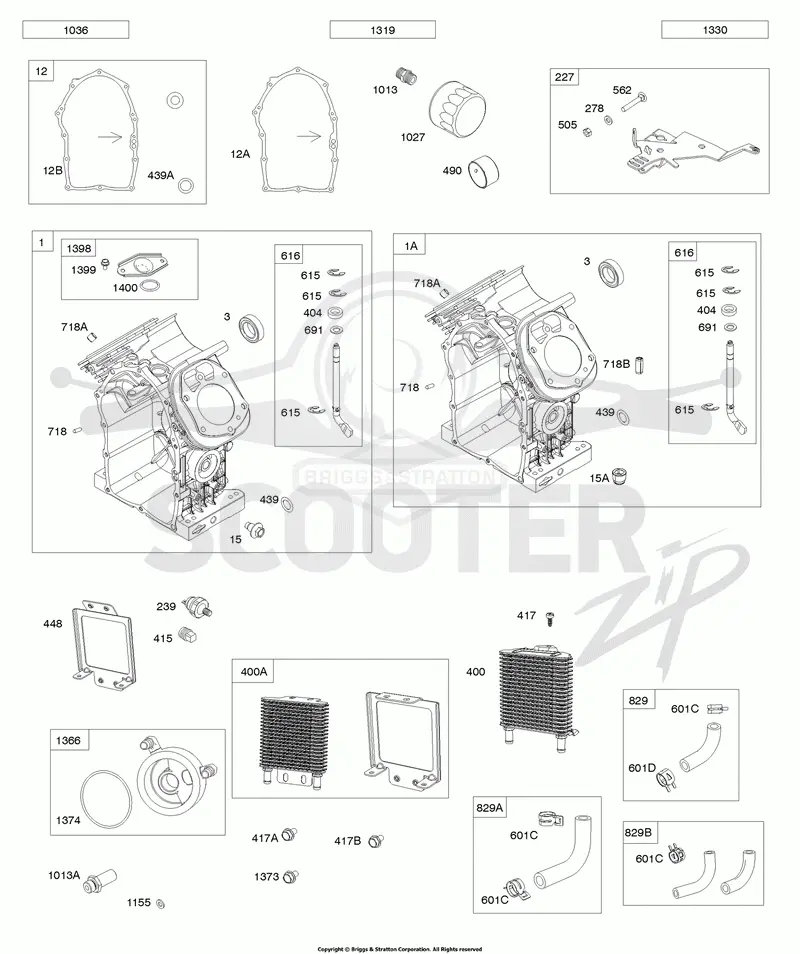 Cylinders, Oil Coolers, Oil Cooler Hoses