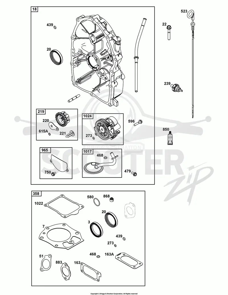 Crankcase Cover/Sump Group