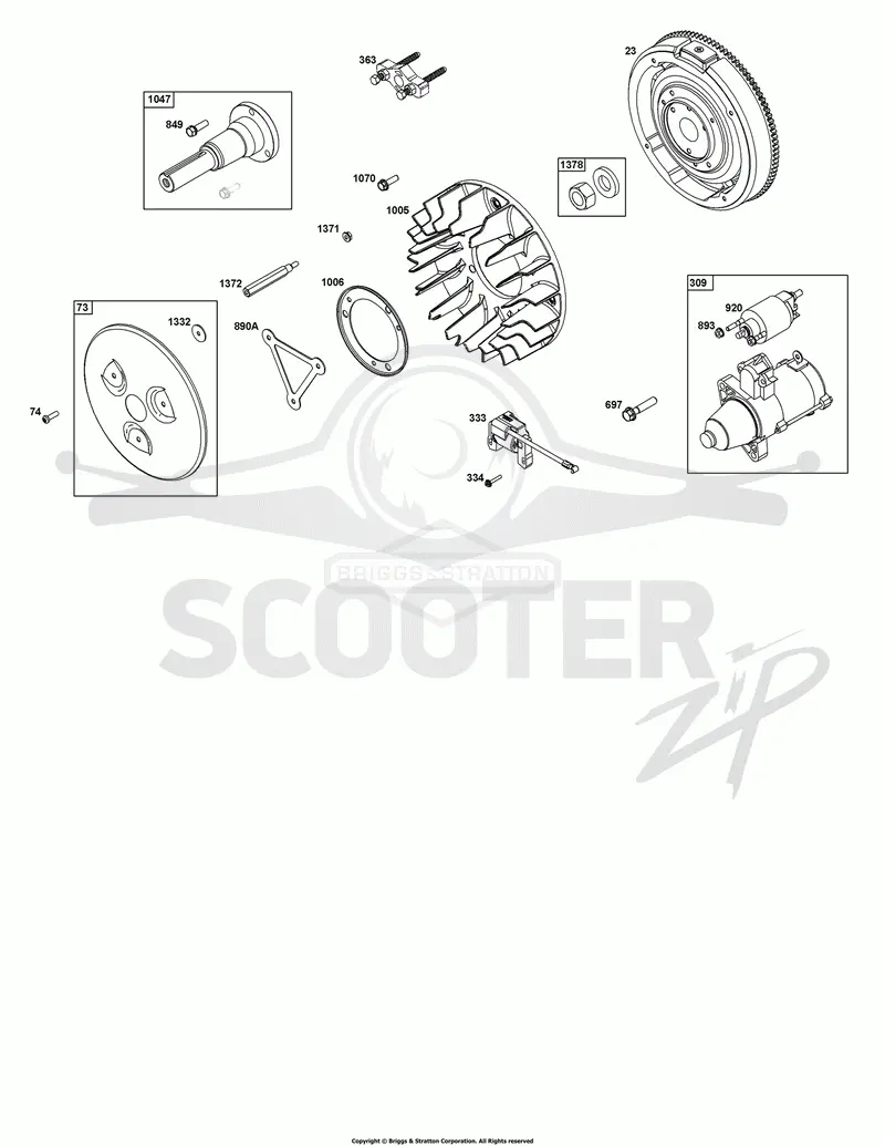 Flywheel, Ignition, and Starter Group
