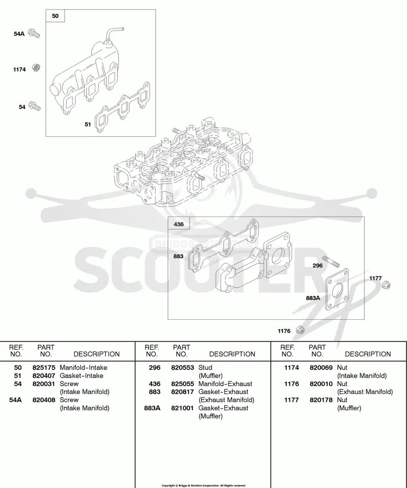 Intake Manifold, Exhaust Manifold