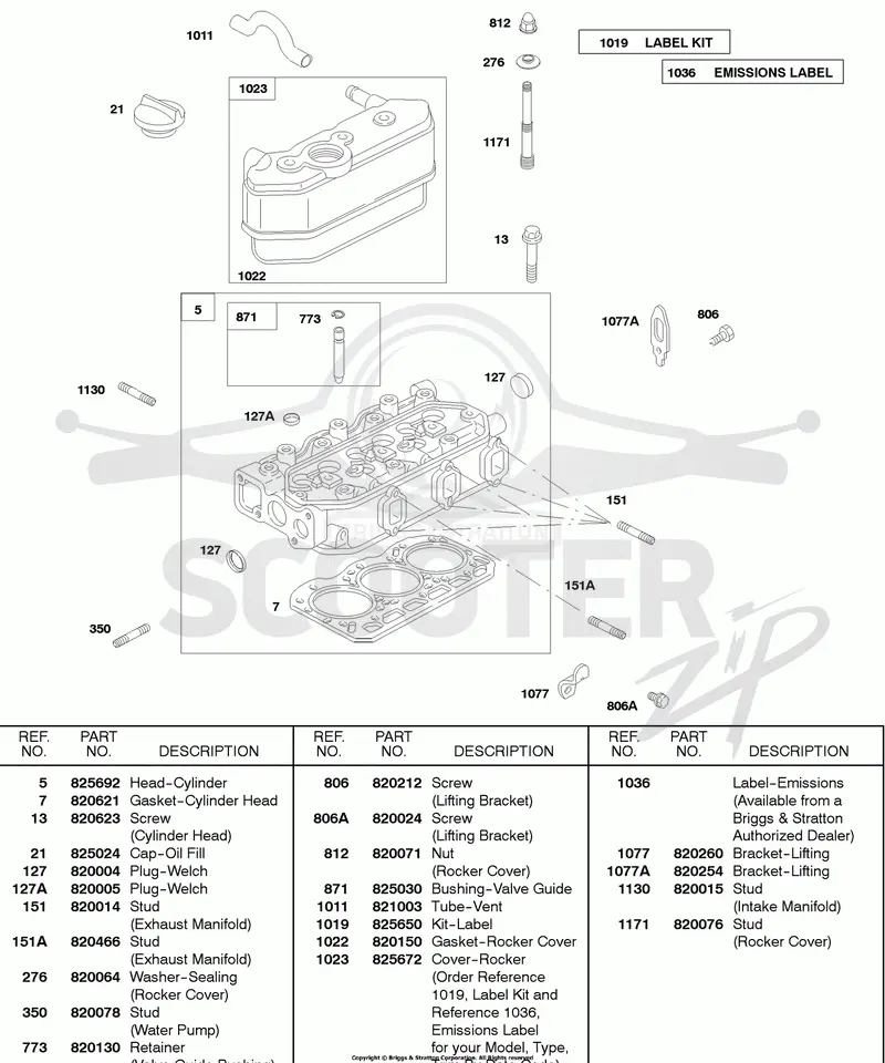 Rocker Cover, Cylinder Head