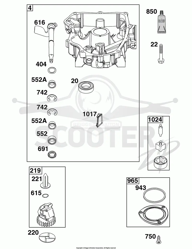 Crankcase Cover/Sump Group