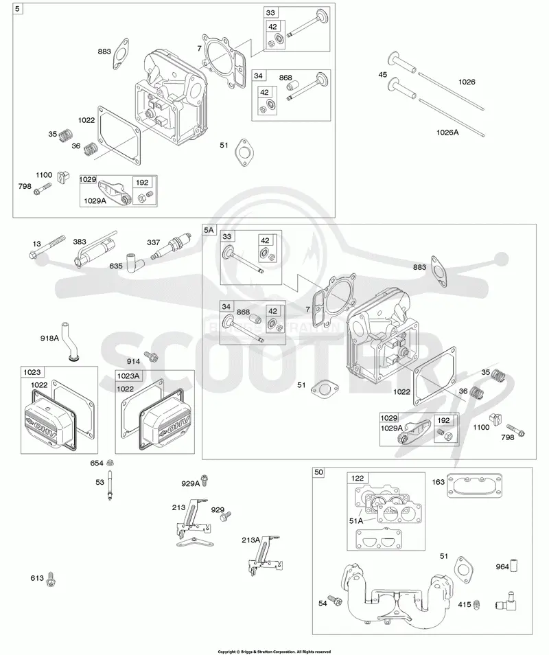 Cylinder Head, Rocker Arm Cover, Intake Manifold