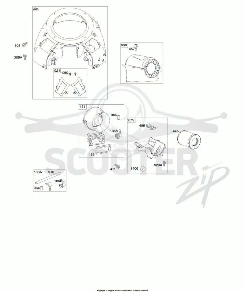 Blower Housing, Air Cleaner