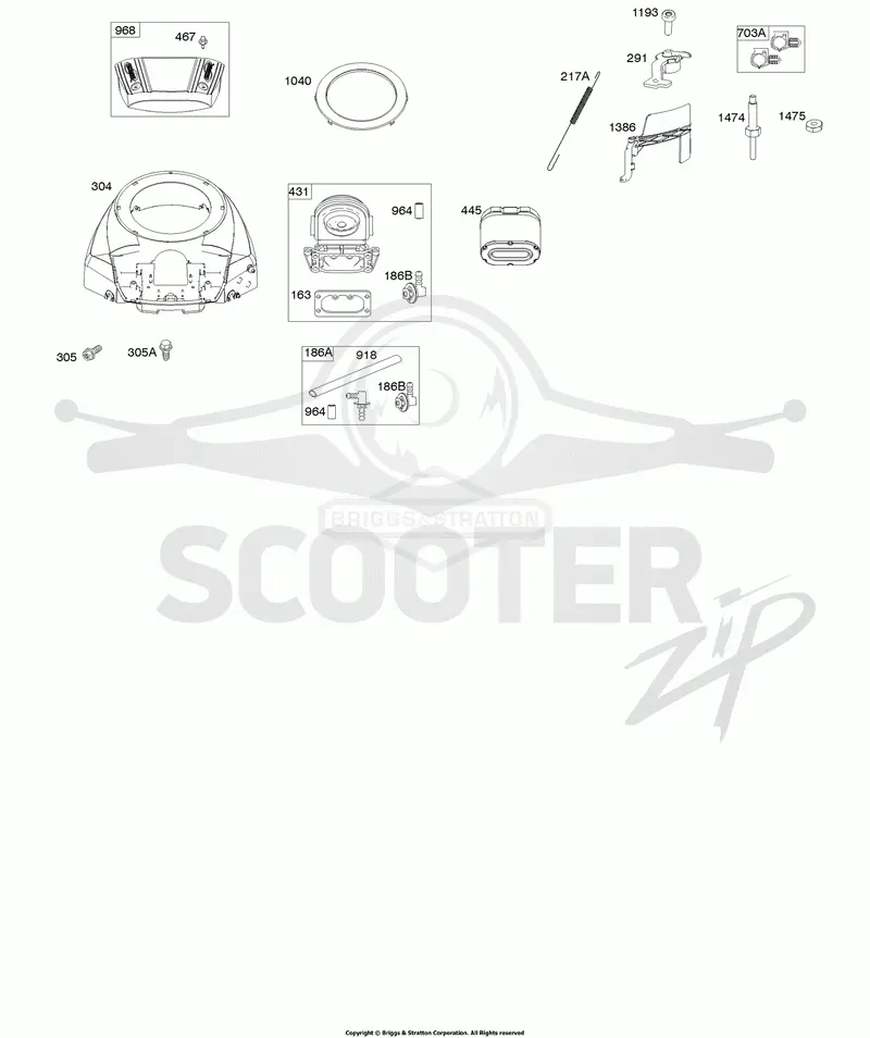 Blower Housing, Air Cleaner