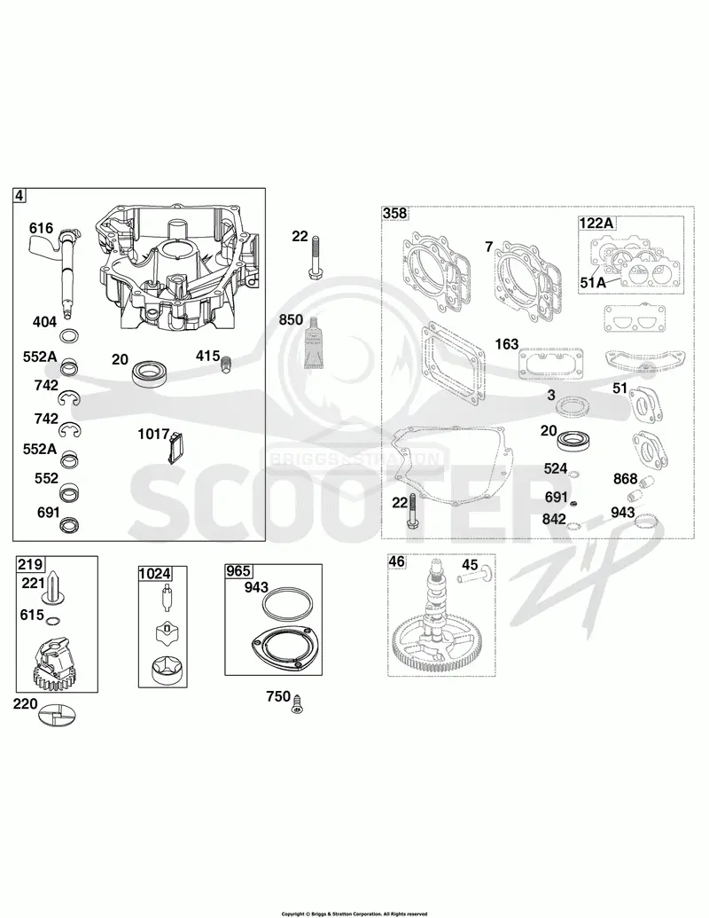 Crankcase Cover/Sump Group