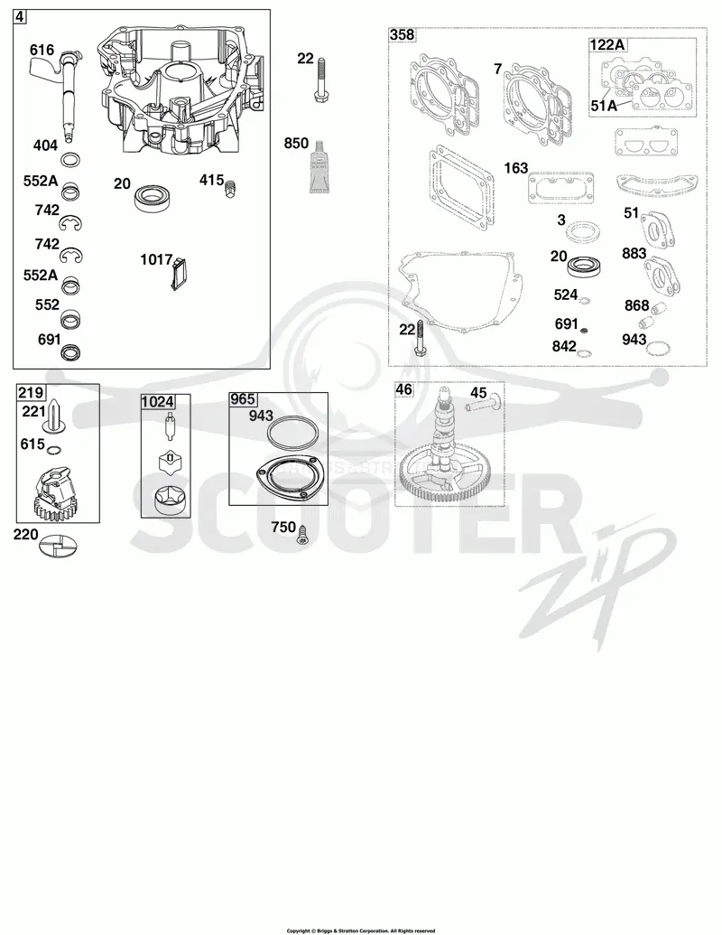 Crankcase Cover/Sump Group