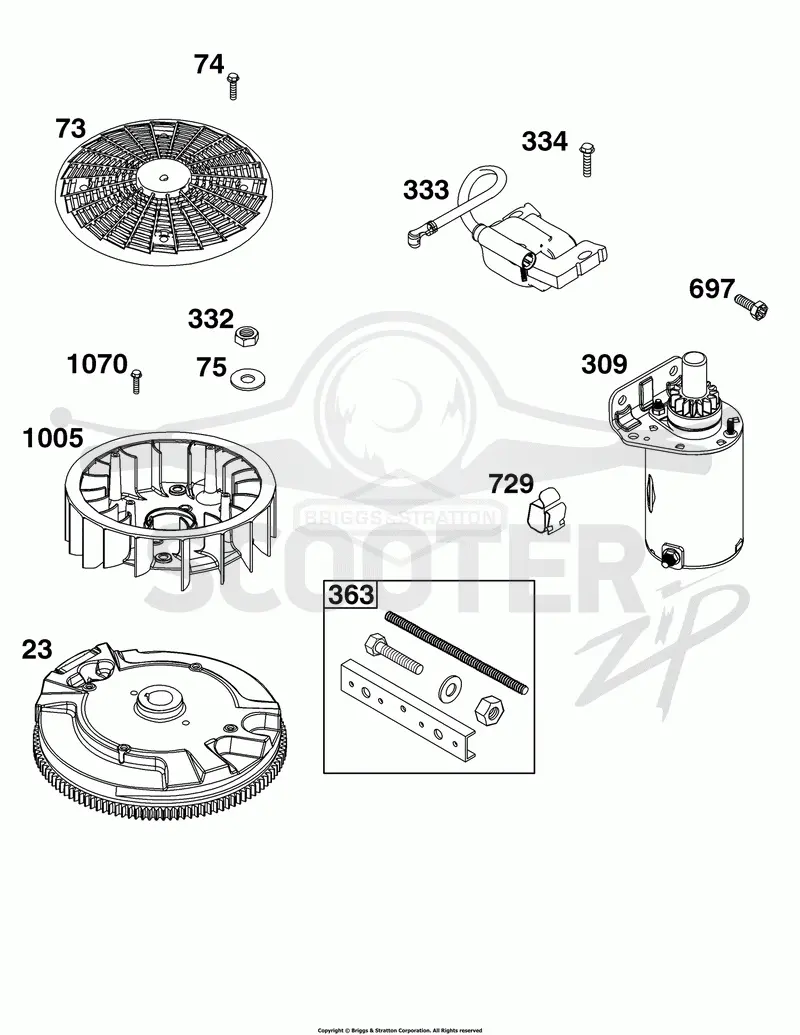 Flywheel, Ignition, and Starter Group
