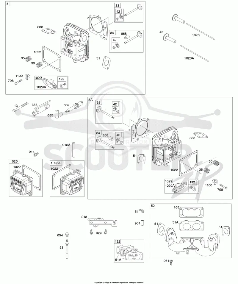 Cylinder Head, Rocker Arm Cover, Intake Manifold