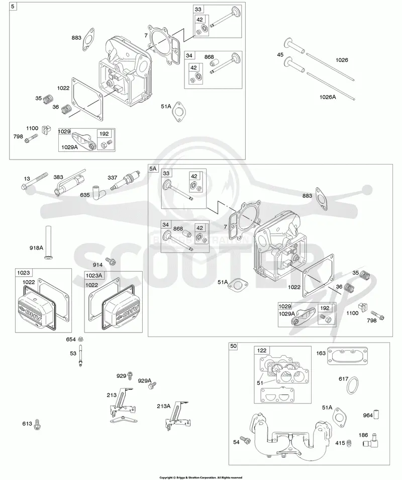 Cylinder Head, Rocker Arm Cover, Intake Manifold