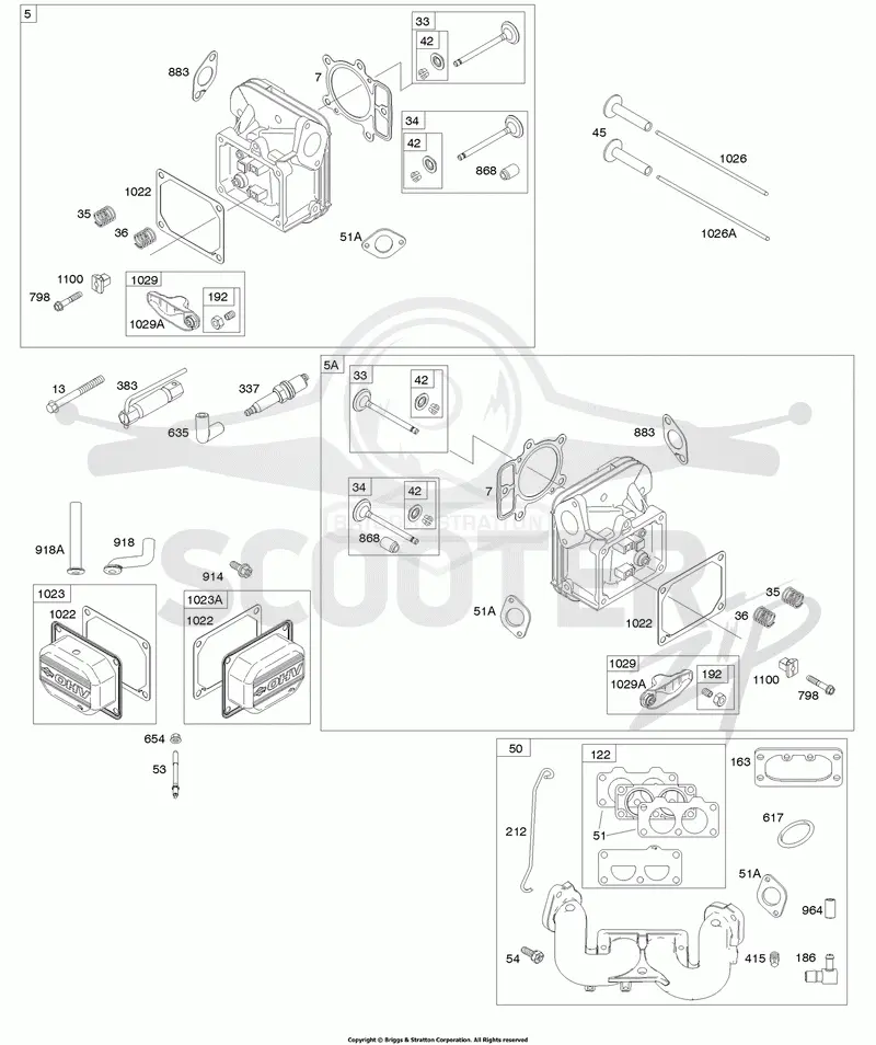 Cylinder Head, Rocker Arm Cover, Intake Manifold