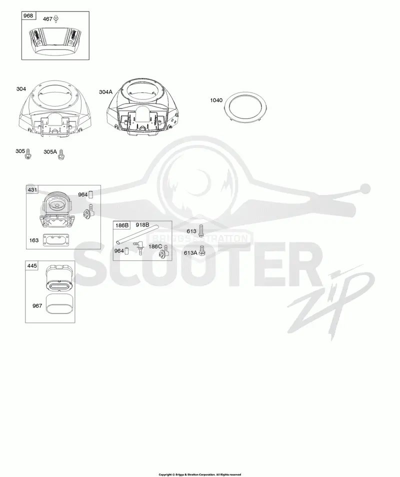Blower Housing, Air Cleaner