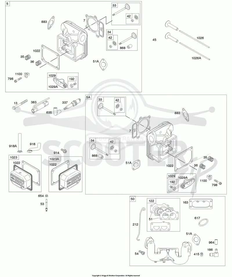 Cylinder Head, Rocker Arm Cover, Intake Manifold