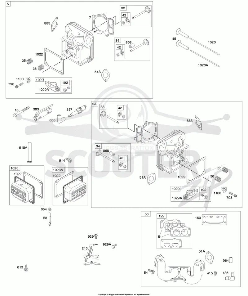 Cylinder Head, Rocker Arm Cover, Intake Manifold