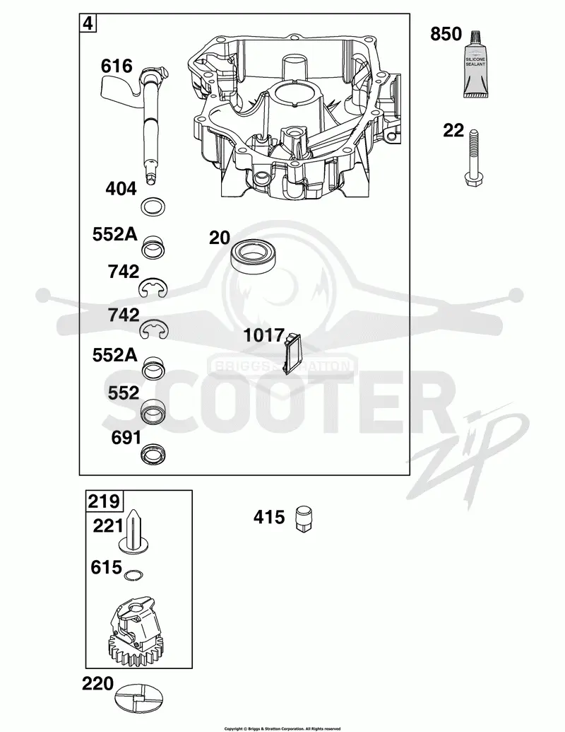 Crankcase Cover/Sump Group