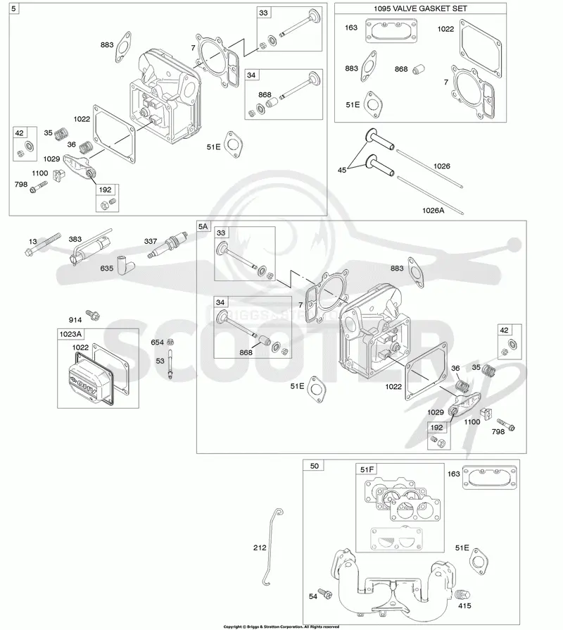 Cylinder Head, Gasket Set-Valve, Valves