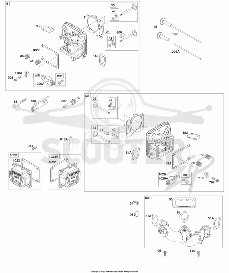 Cylinder Head, Rocker Arm Cover, Intake Manifold