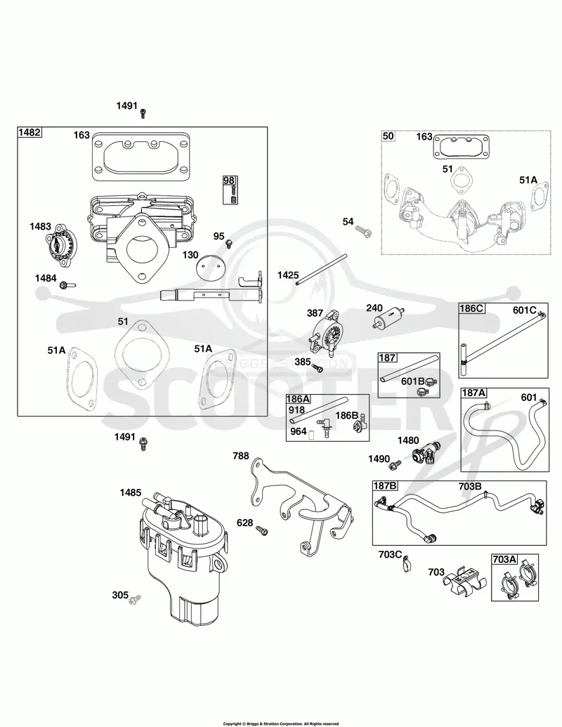 Throttle Body and Fuel Supply Group