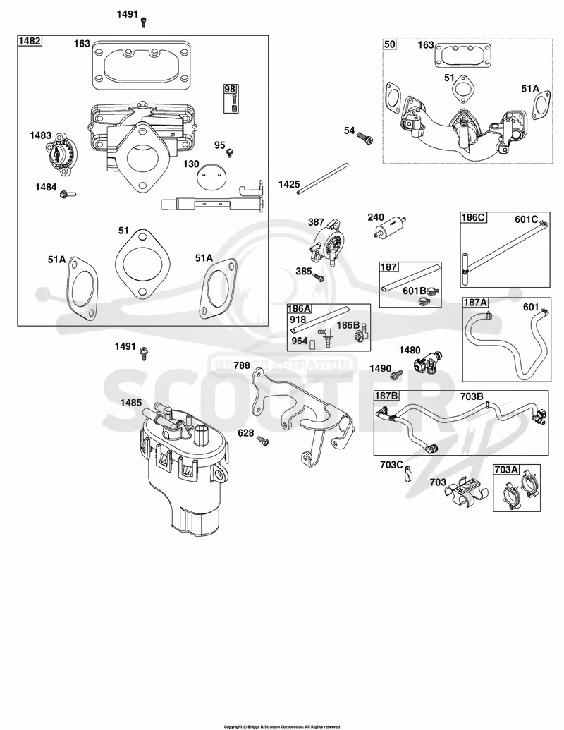 Throttle Body, and Fuel Supply Group