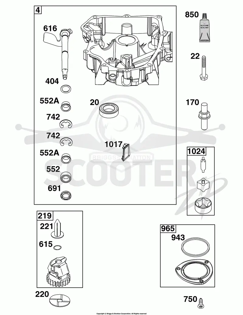 Crankcase Cover/Sump Group