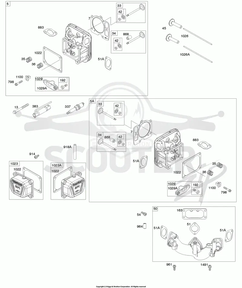 Cylinder Head, Rocker Arm Cover, Intake Manifold