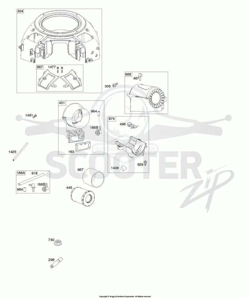 Blower Housing, Air Cleaner