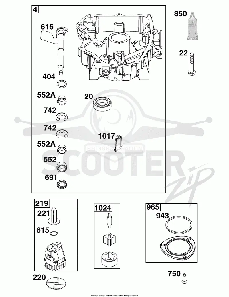 Crankcase Cover/Sump Group