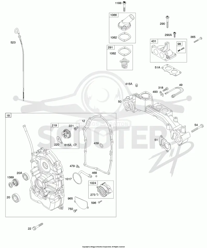 Crankcase Cover/Sump, Intake Manifold