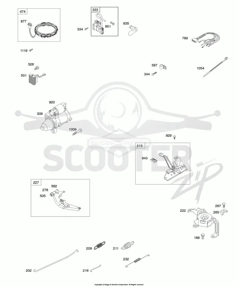 Alternator, Ignition, Electric Starter, Controls