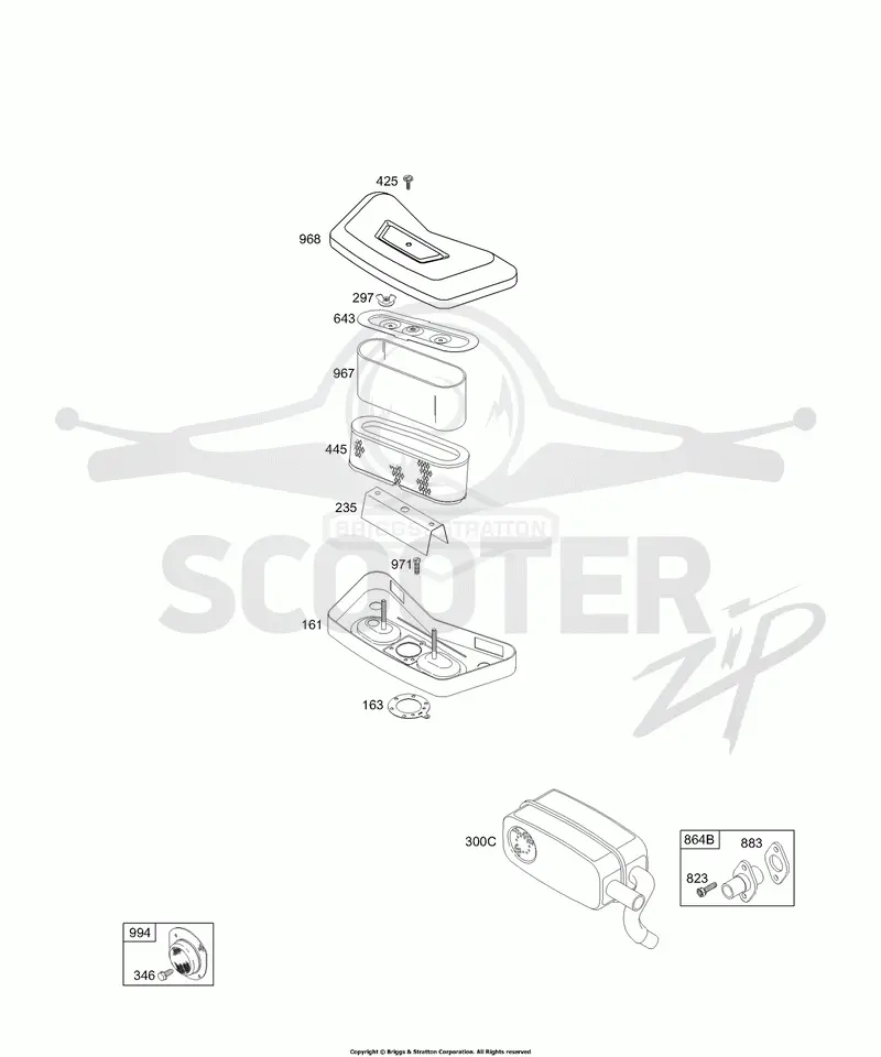 Air Cleaner, Muffler