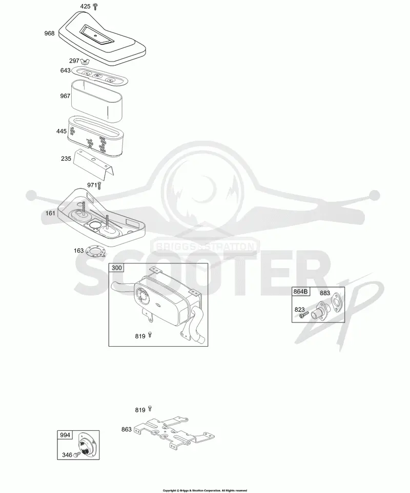 Air Cleaner, Muffler