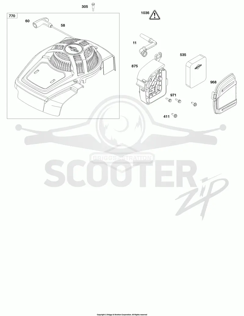 Blower Housing and Air Cleaner Group