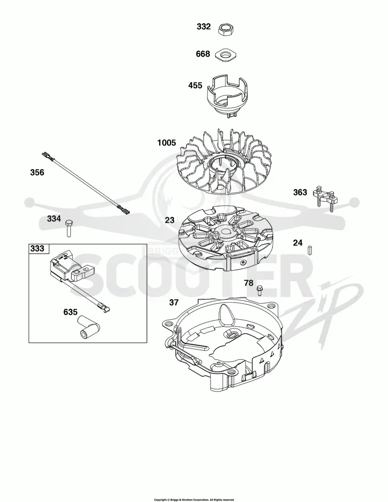 Flywheel , Ignition, & Starter Group
